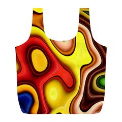 Pattern Background Structure Full Print Recycle Bag (l) by Pakrebo