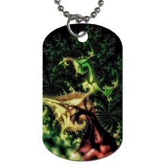 Fractal Cauliflower Green Rendered Dog Tag (one Side) by Pakrebo