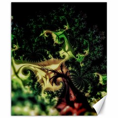 Fractal Cauliflower Green Rendered Canvas 8  X 10  by Pakrebo