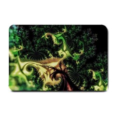 Fractal Cauliflower Green Rendered Small Doormat  by Pakrebo