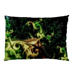 Fractal Cauliflower Green Rendered Pillow Case by Pakrebo