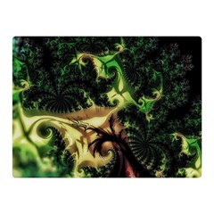 Fractal Cauliflower Green Rendered Double Sided Flano Blanket (mini)  by Pakrebo