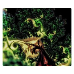 Fractal Cauliflower Green Rendered Double Sided Flano Blanket (small)  by Pakrebo