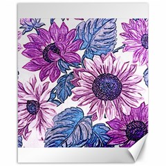 Fabric Flowers Floral Design Canvas 16  X 20  by Pakrebo