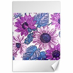 Fabric Flowers Floral Design Canvas 20  X 30  by Pakrebo