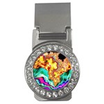 Fractal Mandelbrot Art Wallpaper Money Clips (CZ)  Front