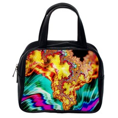 Fractal Mandelbrot Art Wallpaper Classic Handbag (one Side) by Pakrebo