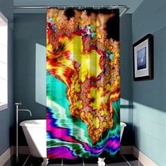 Fractal Mandelbrot Art Wallpaper Shower Curtain 36  X 72  (stall)  by Pakrebo