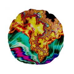 Fractal Mandelbrot Art Wallpaper Standard 15  Premium Round Cushions by Pakrebo