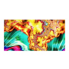 Fractal Mandelbrot Art Wallpaper Satin Wrap by Pakrebo