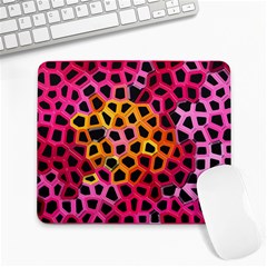 Mosaic Structure Pattern Background Large Mousepads by Pakrebo