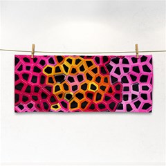 Mosaic Structure Pattern Background Hand Towel by Pakrebo