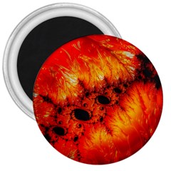 Red Fractal Mandelbrot Art Wallpaper 3  Magnets by Pakrebo