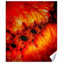 Red Fractal Mandelbrot Art Wallpaper Canvas 20  X 24  by Pakrebo