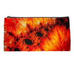 Red Fractal Mandelbrot Art Wallpaper Pencil Cases by Pakrebo