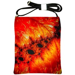 Red Fractal Mandelbrot Art Wallpaper Shoulder Sling Bag by Pakrebo