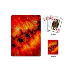 Red Fractal Mandelbrot Art Wallpaper Playing Cards (mini) by Pakrebo