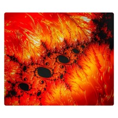 Red Fractal Mandelbrot Art Wallpaper Double Sided Flano Blanket (small)  by Pakrebo