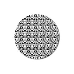 Ornamental Checkerboard Magnet 3  (round) by Mariart