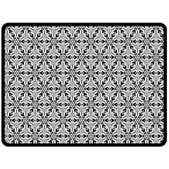 Ornamental Checkerboard Fleece Blanket (large)  by Mariart