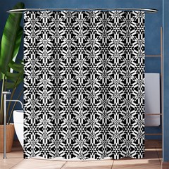 Ornamental Checkerboard Shower Curtain 60  X 72  (medium)  by Mariart