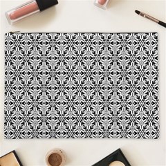 Ornamental Checkerboard Cosmetic Bag (xxl) by Mariart