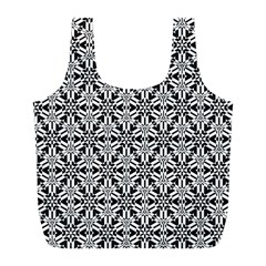 Ornamental Checkerboard Full Print Recycle Bag (l) by Mariart