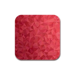 Triangle Background Abstract Rubber Square Coaster (4 Pack)  by Mariart