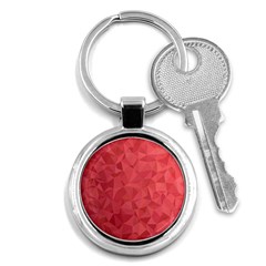 Triangle Background Abstract Key Chains (round)  by Mariart