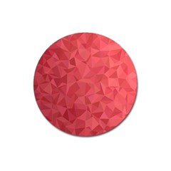 Triangle Background Abstract Magnet 3  (round) by Mariart