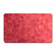 Triangle Background Abstract Magnet (rectangular) by Mariart