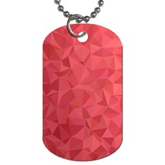 Triangle Background Abstract Dog Tag (one Side) by Mariart