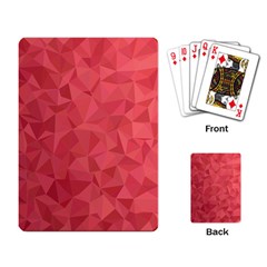 Triangle Background Abstract Playing Cards Single Design