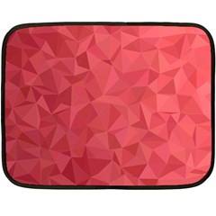 Triangle Background Abstract Double Sided Fleece Blanket (mini)  by Mariart