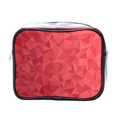 Triangle Background Abstract Mini Toiletries Bag (one Side) by Mariart