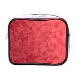 Triangle Background Abstract Mini Toiletries Bag (One Side) Front