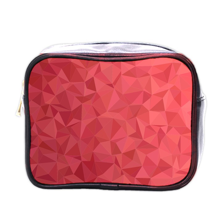 Triangle Background Abstract Mini Toiletries Bag (One Side)