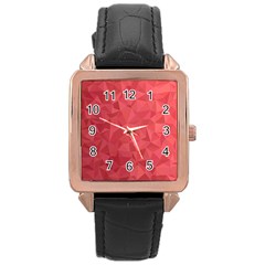 Triangle Background Abstract Rose Gold Leather Watch  by Mariart