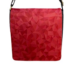 Triangle Background Abstract Flap Closure Messenger Bag (l) by Mariart