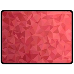 Triangle Background Abstract Double Sided Fleece Blanket (large)  by Mariart