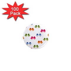 Pattern Birds Cute 1  Mini Magnets (100 Pack)  by Mariart