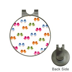 Pattern Birds Cute Hat Clips With Golf Markers by Mariart