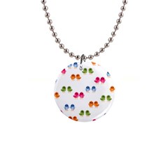 Pattern Birds Cute 1  Button Necklace by Mariart