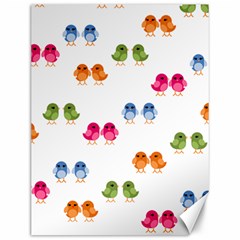 Pattern Birds Cute Canvas 12  X 16  by Mariart