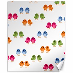 Pattern Birds Cute Canvas 16  X 20  by Mariart