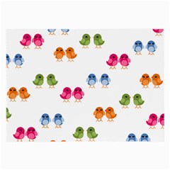 Pattern Birds Cute Large Glasses Cloth (2-side) by Mariart