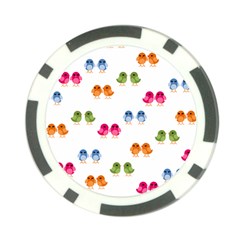 Pattern Birds Cute Poker Chip Card Guard by Mariart