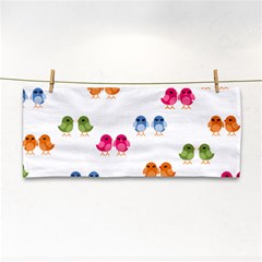 Pattern Birds Cute Hand Towel by Mariart