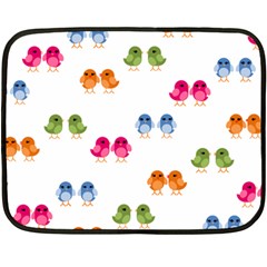 Pattern Birds Cute Fleece Blanket (mini) by Mariart