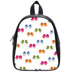 Pattern Birds Cute School Bag (small) by Mariart